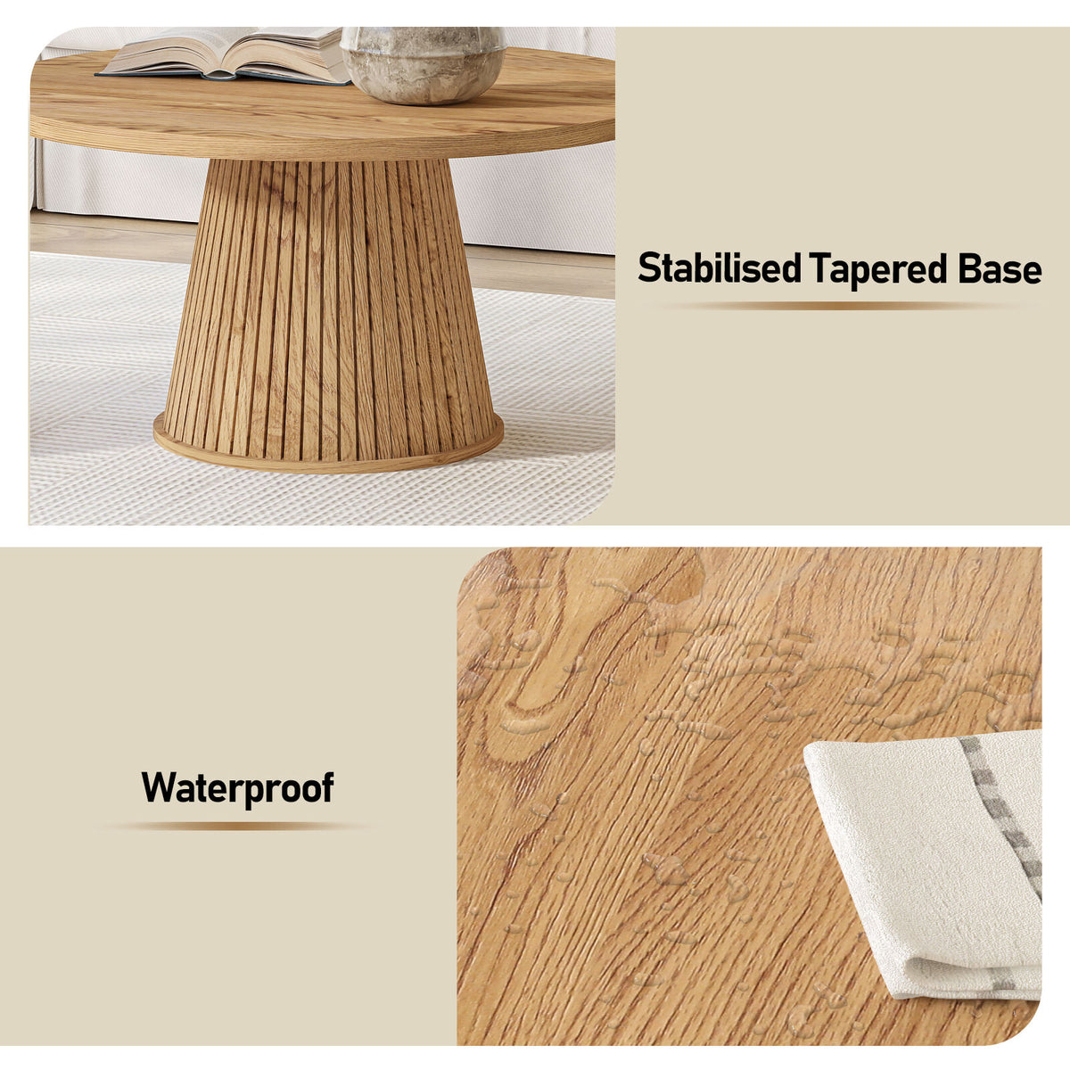 Eden Round Fluted Coffee Table | Contemporary Living