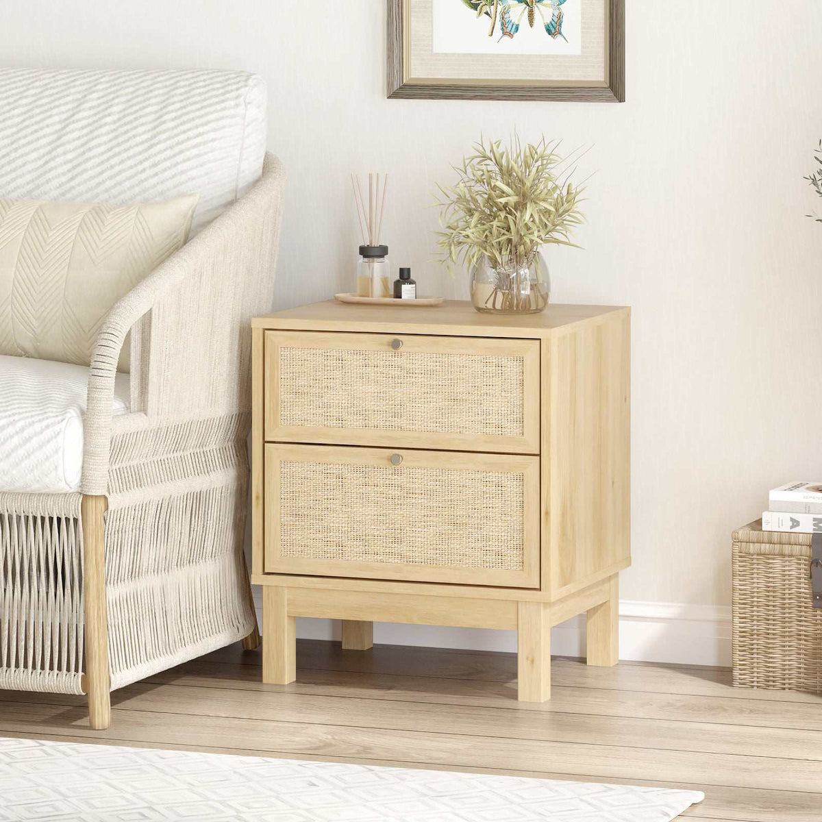 Ballina 2 Drawer Bedside Table