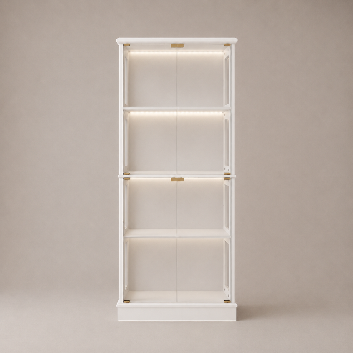 Arlo LED Display Cabinet |4 Selves Functional Storage