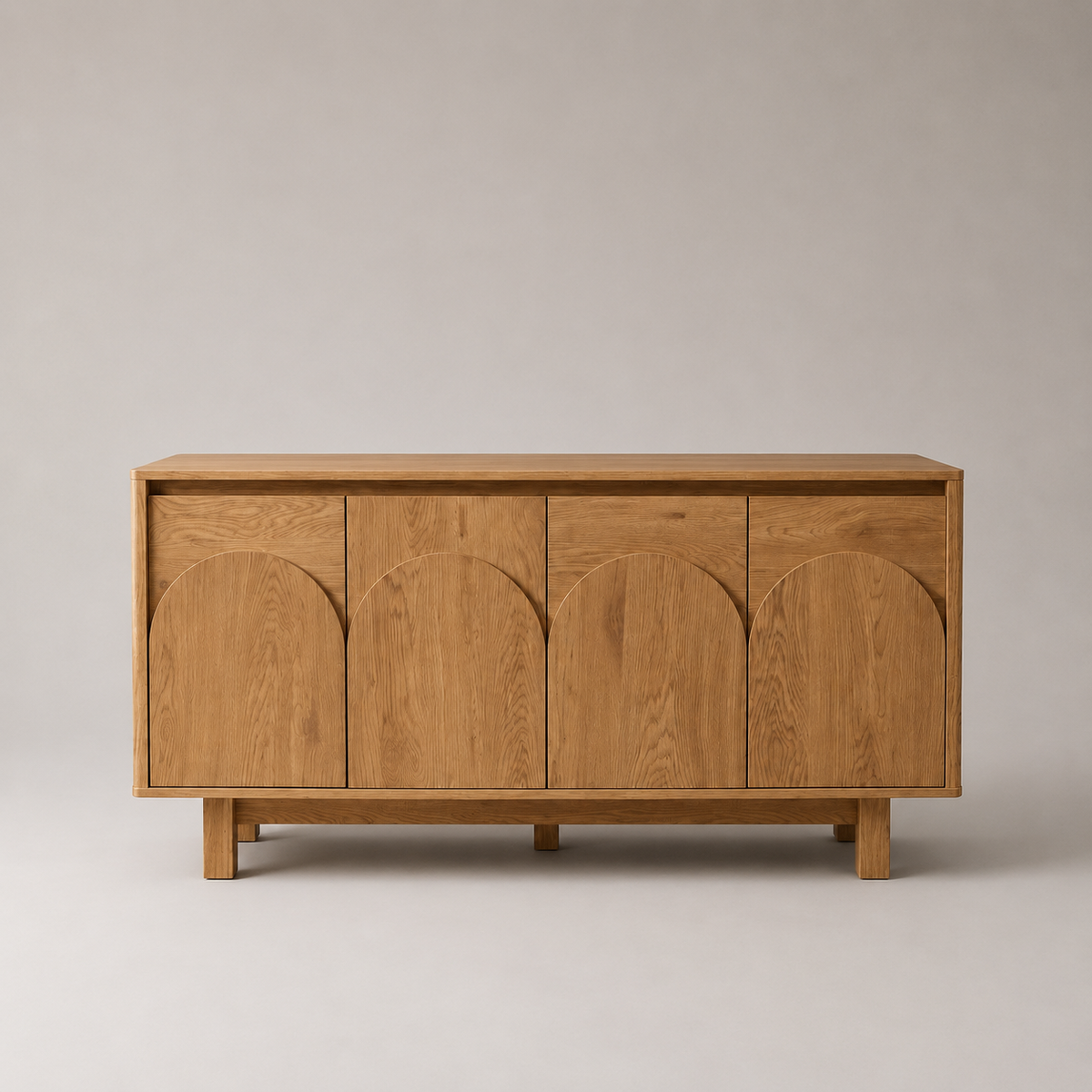 Arched Tallboy Dresser & 4-Door Sideboard Bundle
