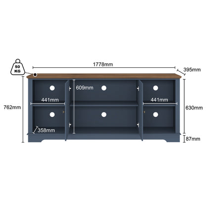 Brook Nautica Blue TV Entertainment Unit Set of 2