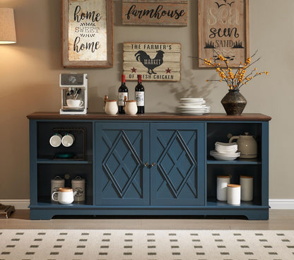 Brook Nautica Blue TV Entertainment Unit - Blending Style and Functionality