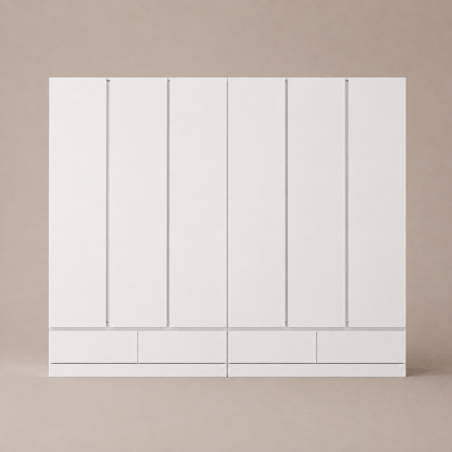 Flexi Modern Sleek Duo Wardrobe | Maximum Bedroom Storage Solution