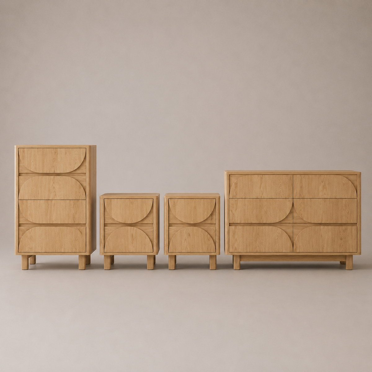 Eden Arched 4-Piece Bedroom Furniture Set