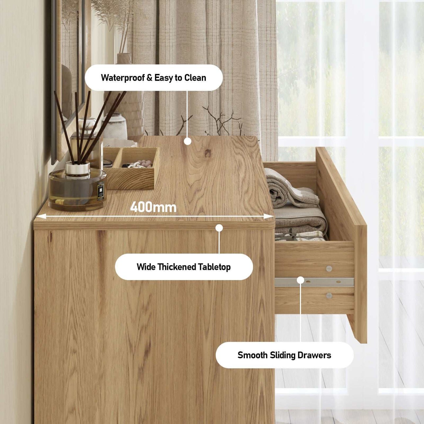 Elegant Arched 4 - Drawer Dresser