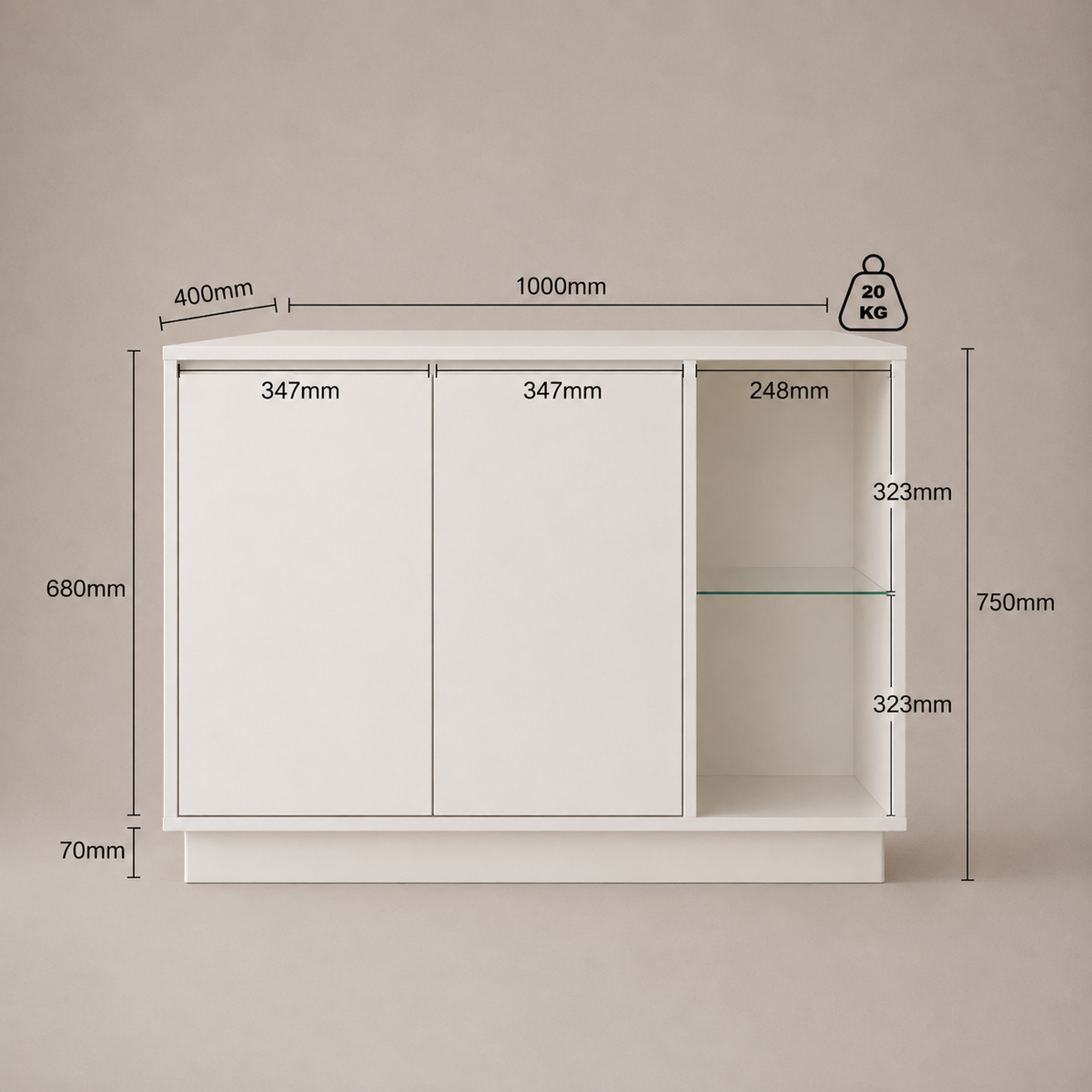 Luna Duo Cabinet Set | Modular Storage