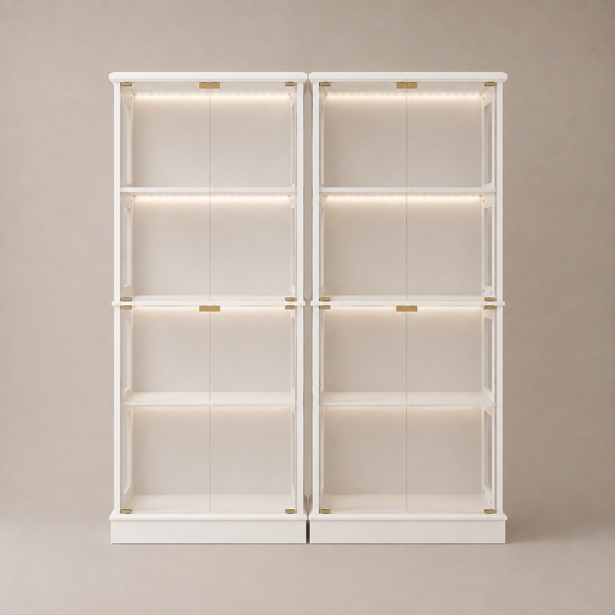 Arlo Duo LED Display Cabinet | Modular Storage