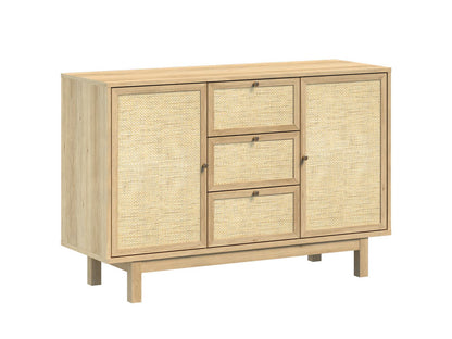 Nara Rattan Sideboard – 2 Doors, 3 Drawers