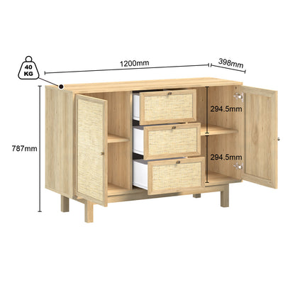 Nara Duo Rattan Buffet Modular Storage Duo Set