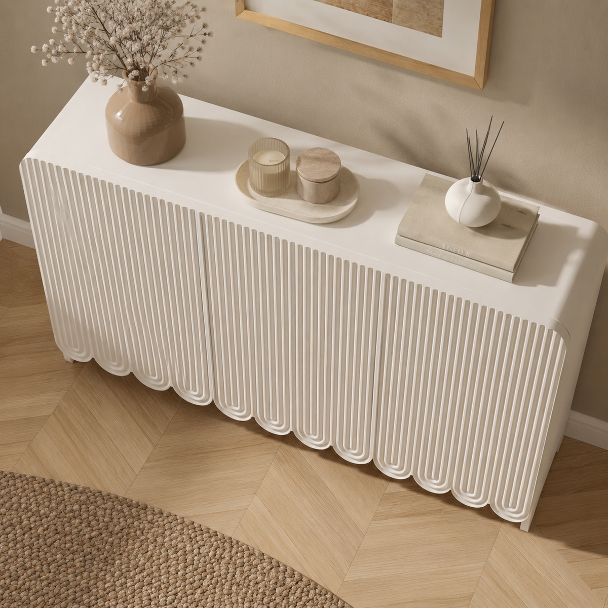 Scallop Fluted Sideboard | Contemporary Dining