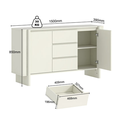 Taylor Large Sideboard 150cm Cupboard | Spacious and Stylish Storage Solution