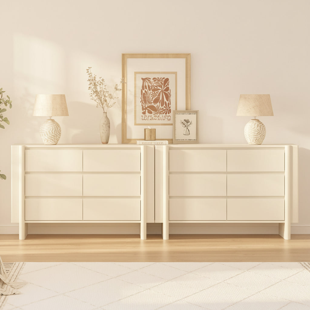 Taylor 12 Drawer Chest Duo Set of 6 Drawer