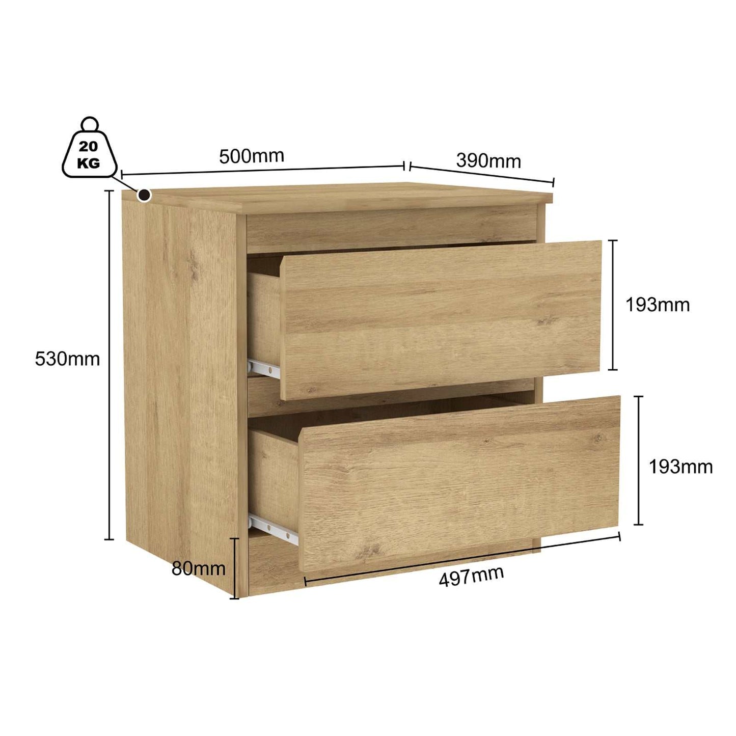 Zane Bedside Table