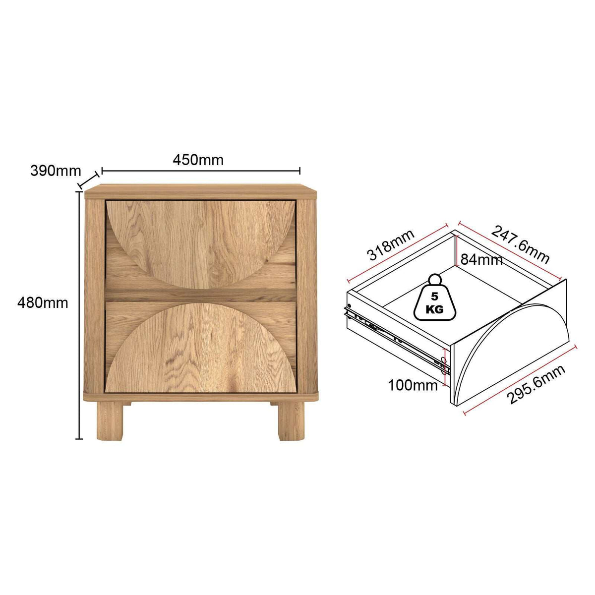 Eden Arched 4-Piece Bedroom Furniture Set