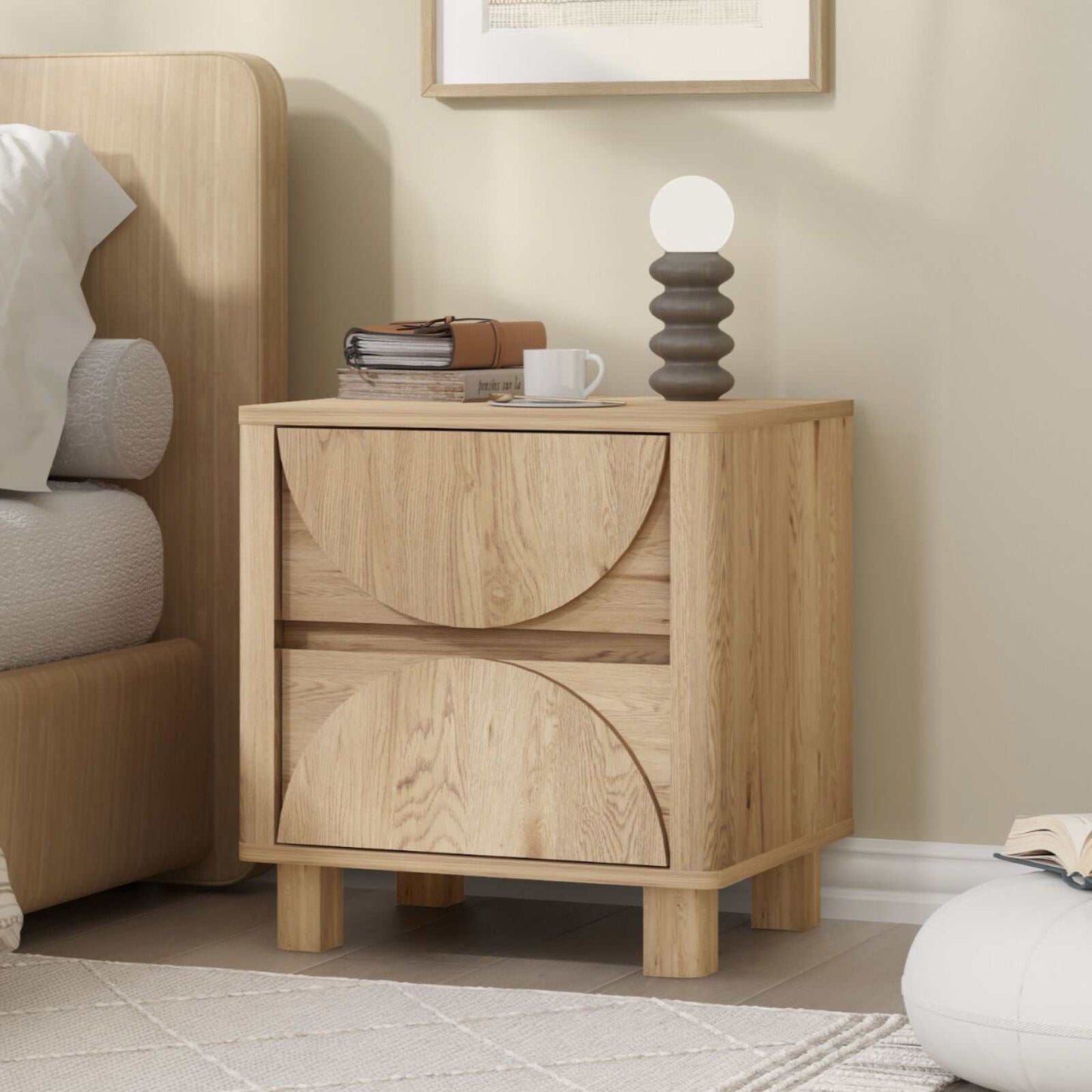 Eden Arched Bedside Tables Duo Set