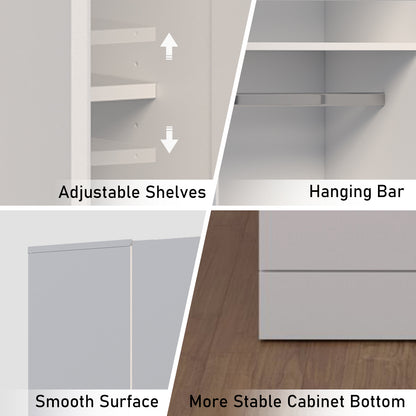 The Felix Modern Sleek Wardrobe Bundle - Maximum Bedroom Storage Solution