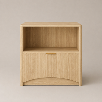 Lenore Natural Oak Bedside Table