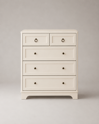 Marlow 5-Drawer Tallboy | Coastal Luxe Storage Cabinet