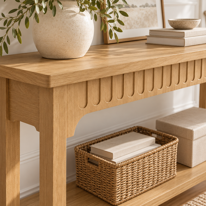 Mabel Slim Farmhouse Hallway Console Table