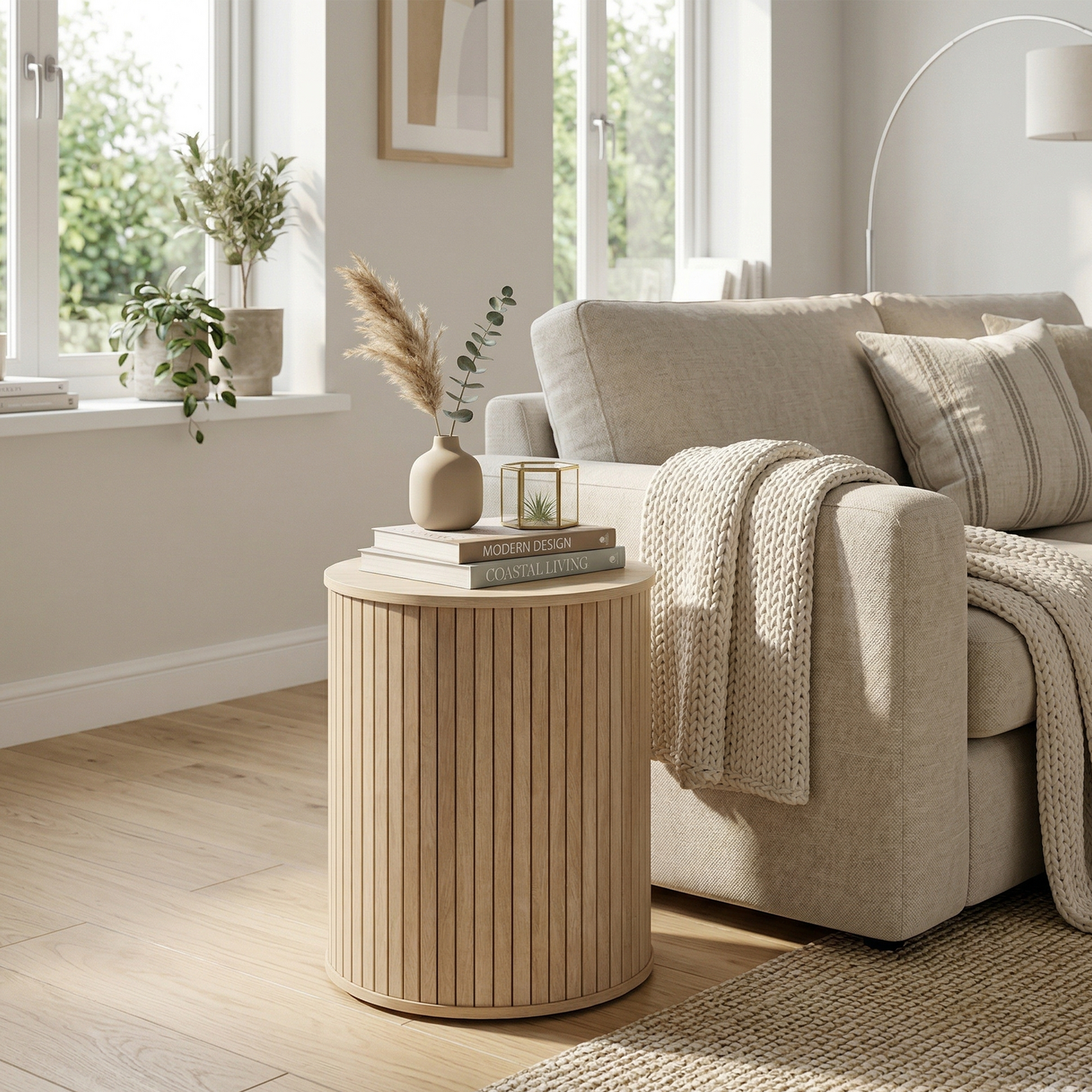 Eden Fluted Accent Table