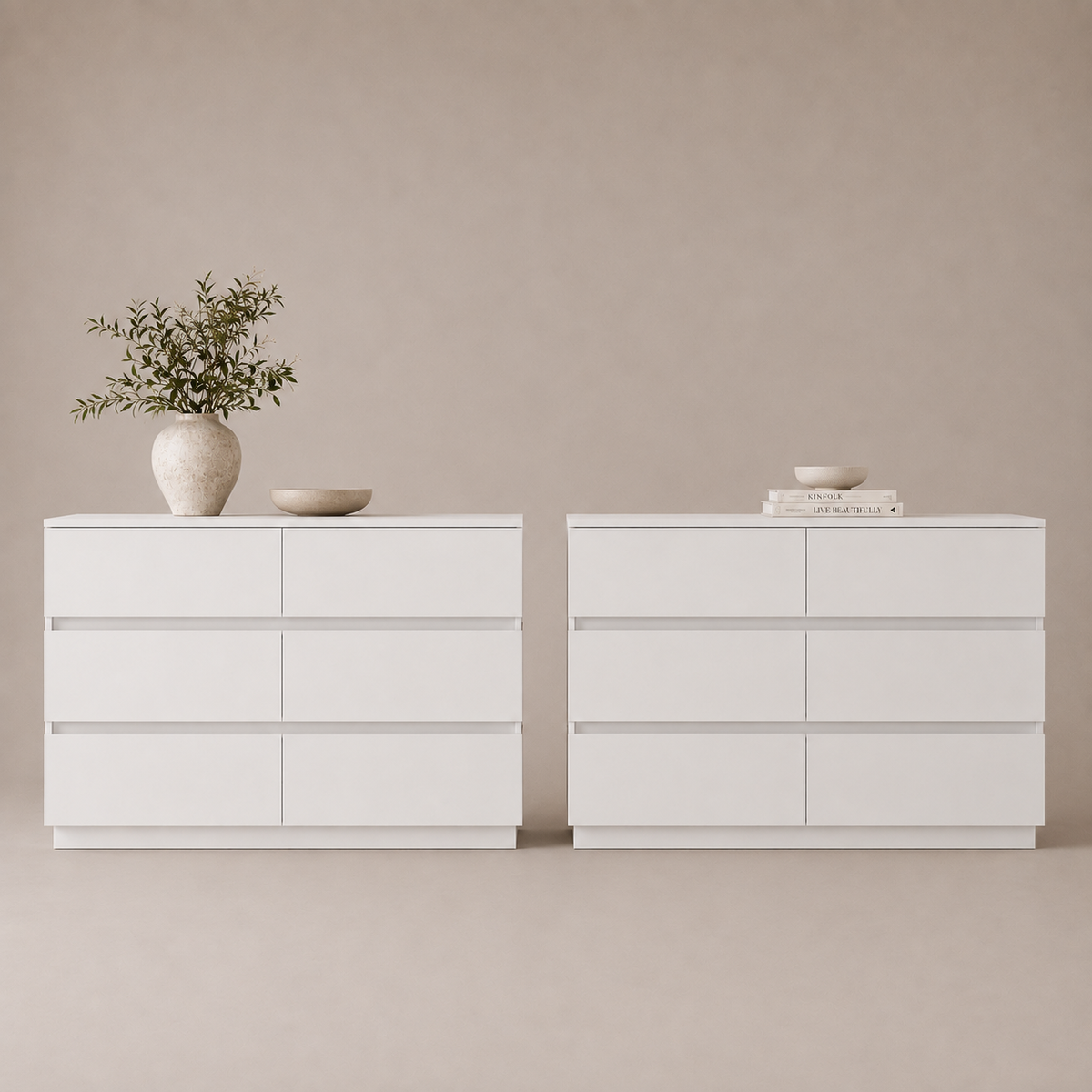 Zane White 12-Drawer Dresser | Luxe Duo Drawer Storage