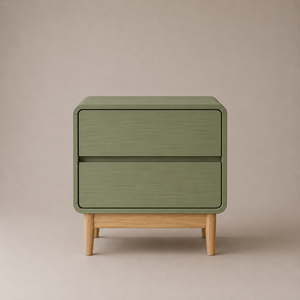 Blossom 2-Drawer Bedside Table – Light Green