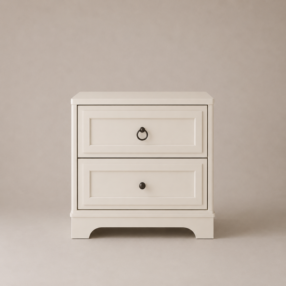 Marlow Coastal Lux 2 Drawer Bedside Table