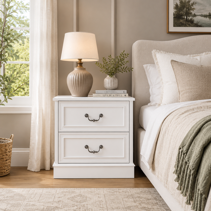 Hampton White 3-Piece Bedroom Storage Furniture Set