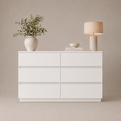 Zane White 12-Drawer Dresser | Luxe Duo Drawer Storage