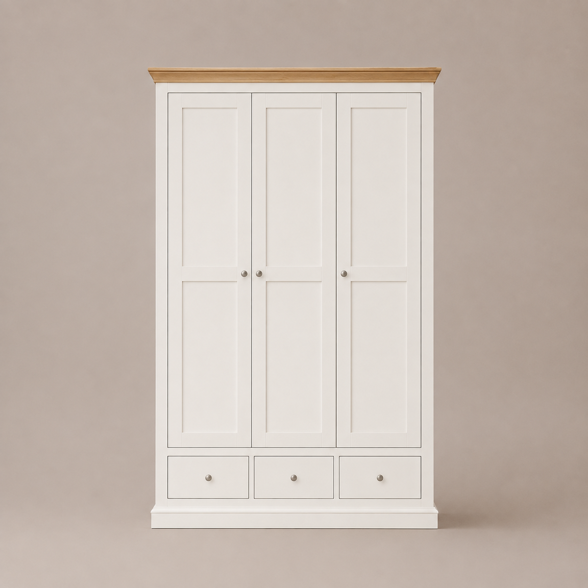 Hannah Wardrobe French Provincial 3 Door 3 Drawer Wardrobe