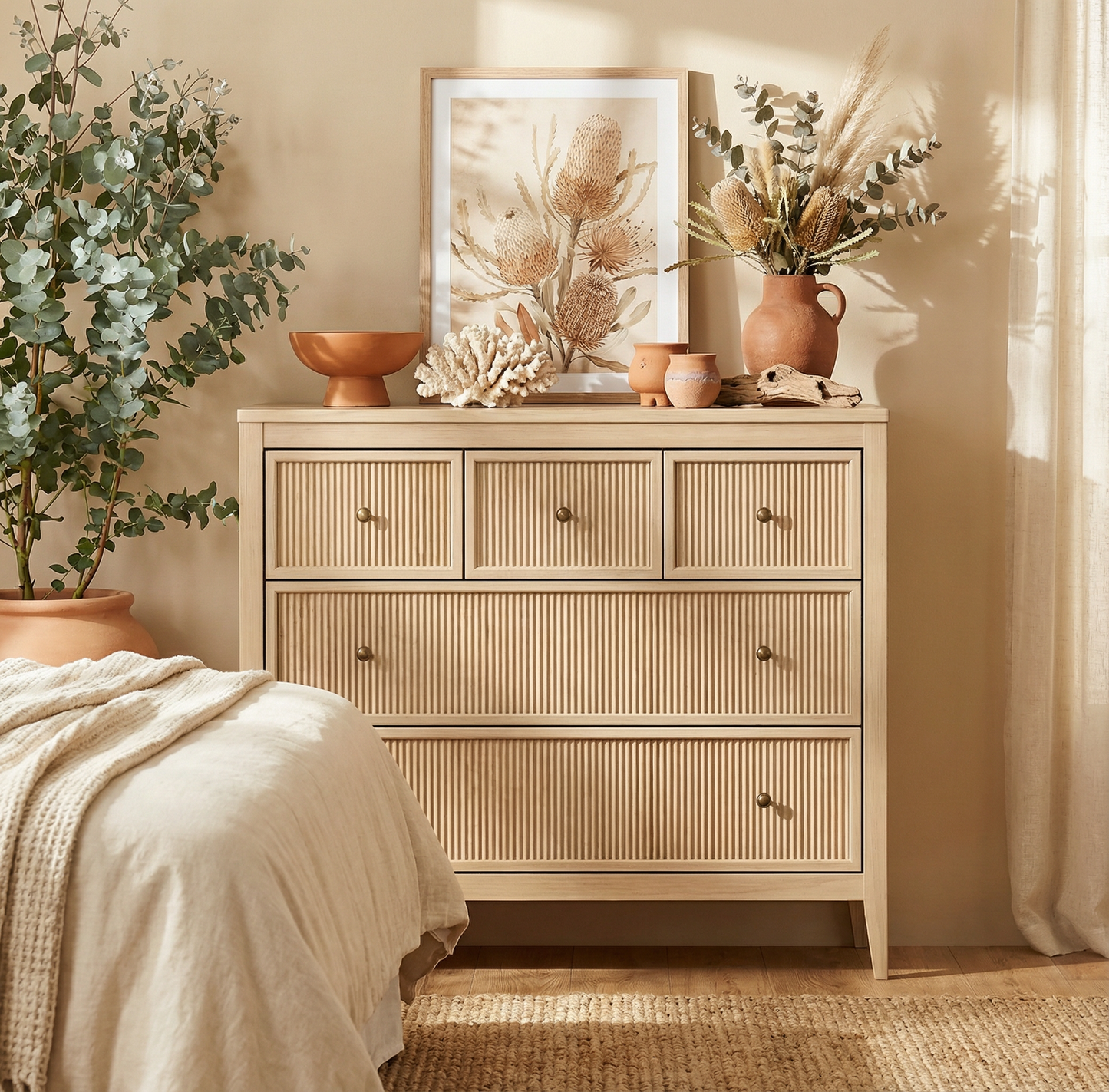 Vera Bedroom Set | Bedside Table & Dresser Bundle