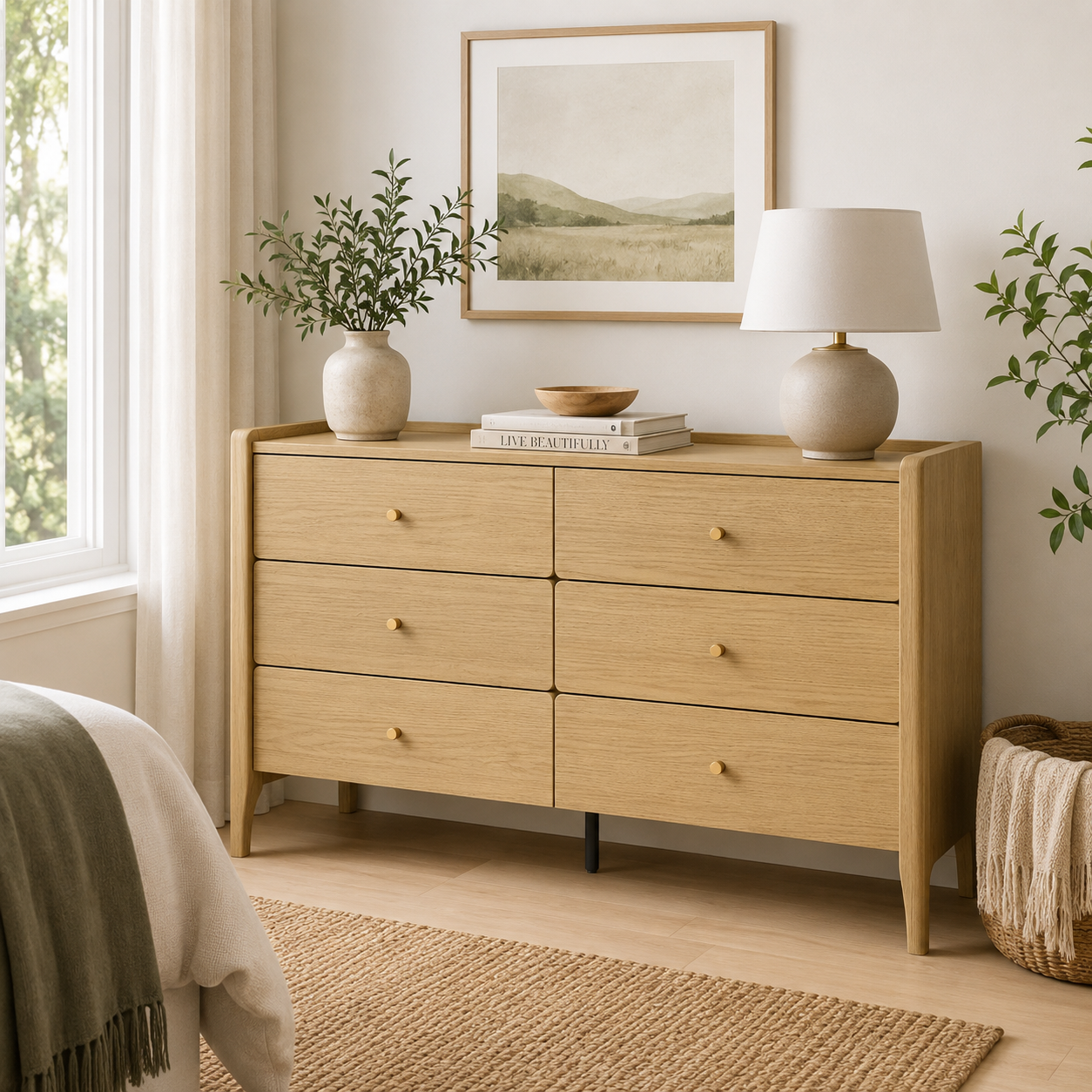 Sundrift Lowboy 6-Drawer Dresser