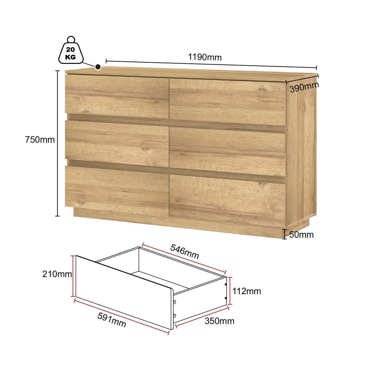 Zane Bedroom Lux Set | Duo Dresser & Bedside Tables