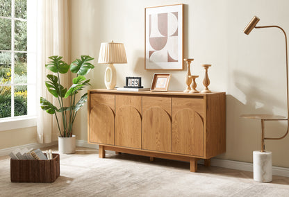 Eden Arched Tallboy and Buffet Sideboard Cabinet Bundle | Spacious Storage Solution