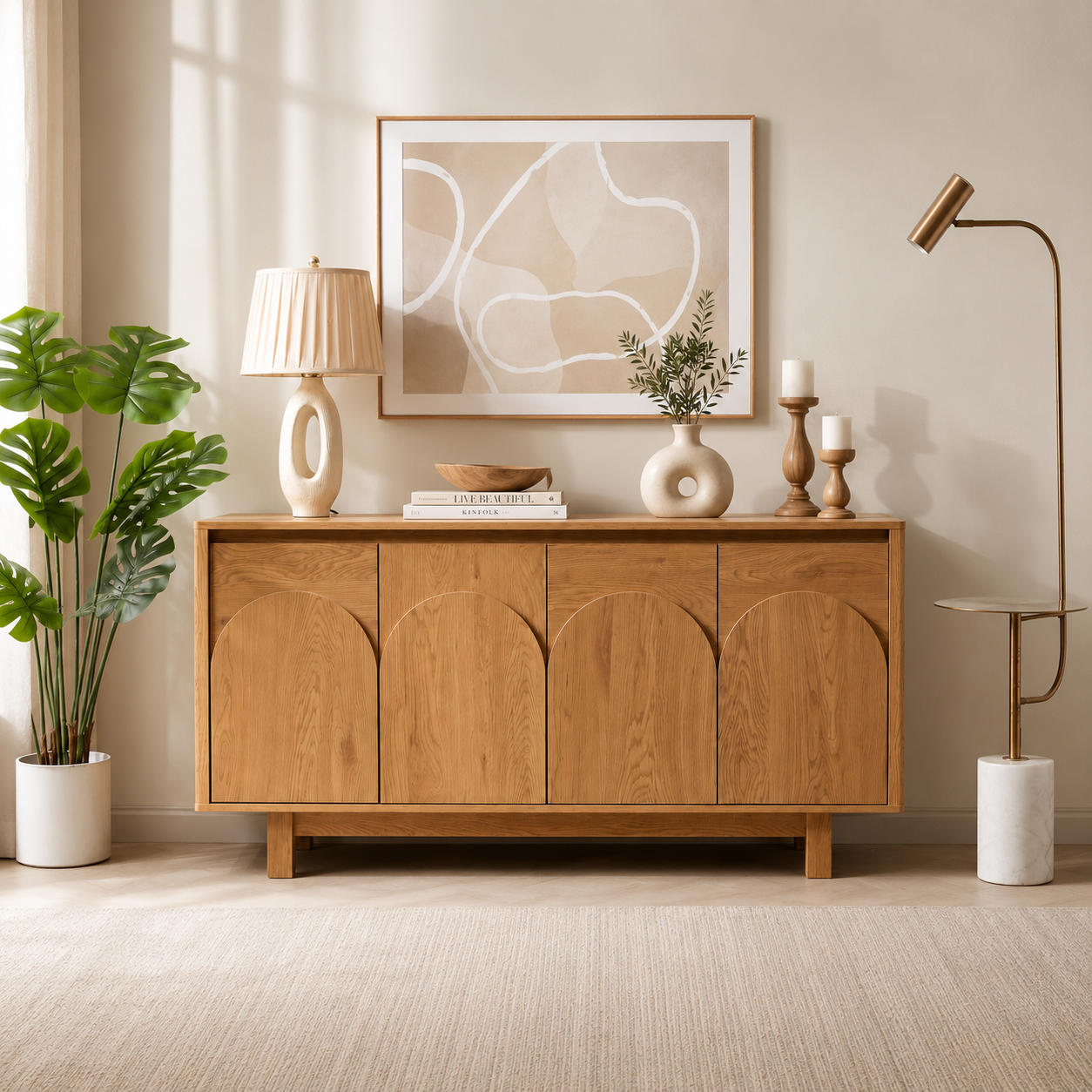 Eden Arched 4-Door Sideboard – Statement Storage