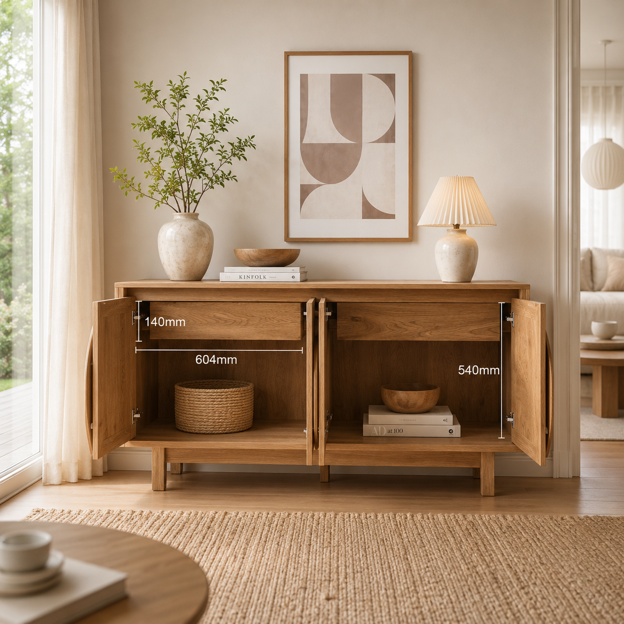 Eden Arched 4-Door Sideboard – Statement Storage