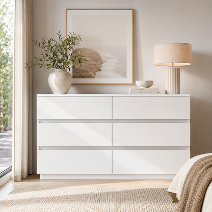 Zane White 12-Drawer Dresser | Luxe Duo Drawer Storage