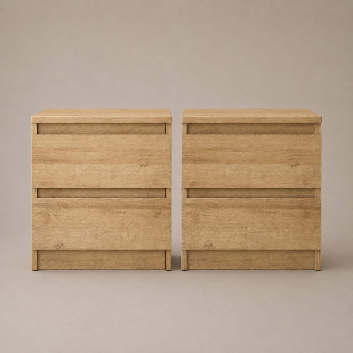 Zane Duo Bedside Tables with 2 Drawers