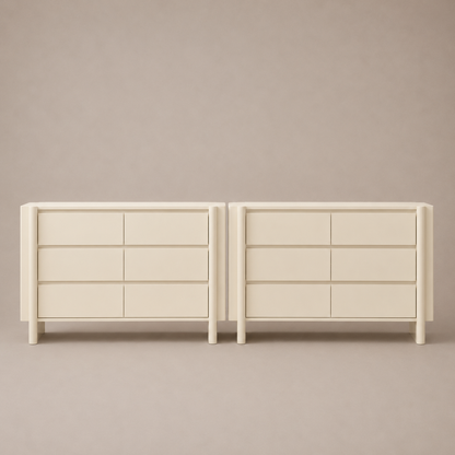 Taylor 12-Drawer Chest Set of 2 – White