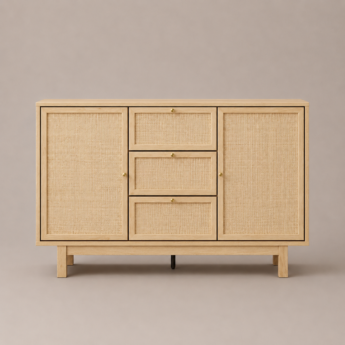 Nara Rattan 2 Doors & 3 Drawer Sideboard