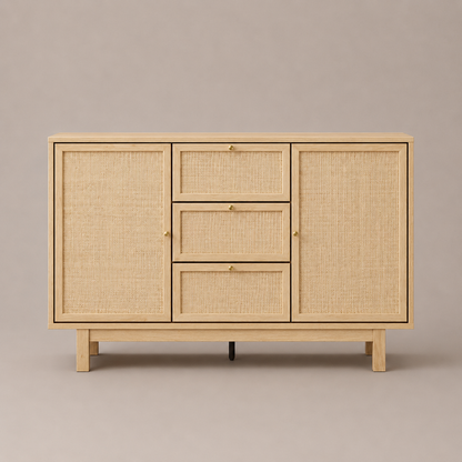 Nara Rattan 2 Doors & 3 Drawer Sideboard