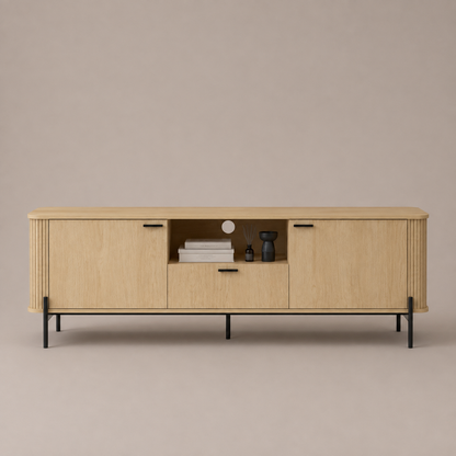 Ayla Fluted 160cm TV Entertainment Unit | Fluted TV Cabinet