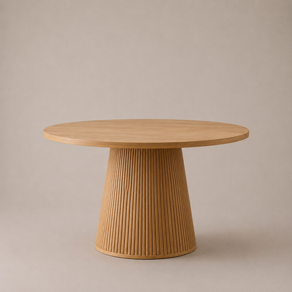 Eden Fluted Round Dining Table | Seats 4