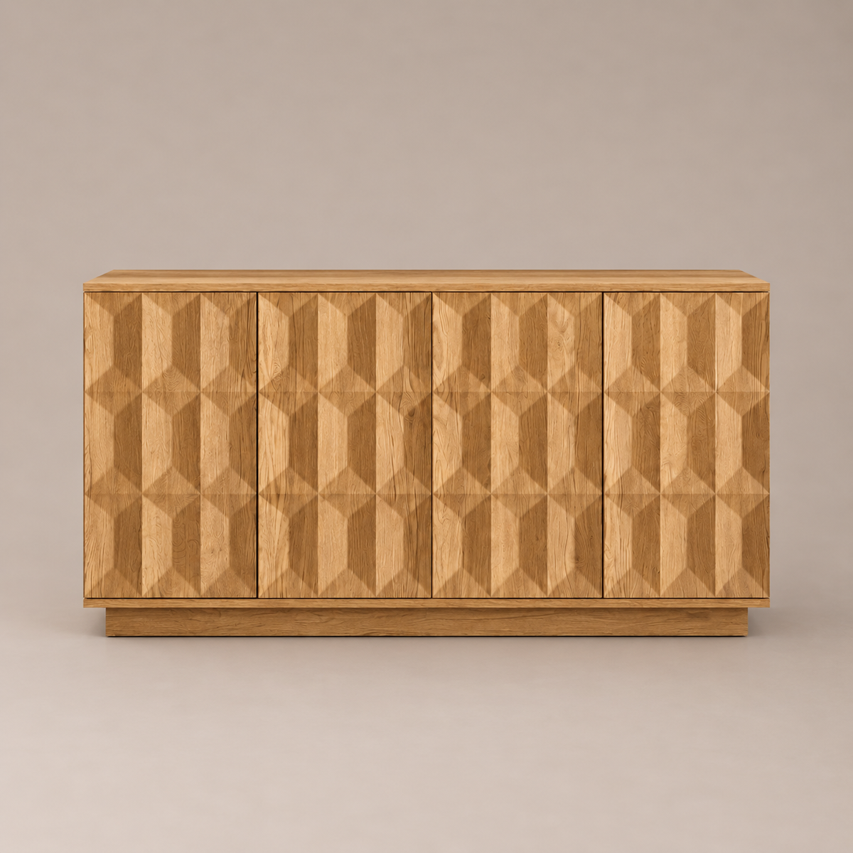 Elle Geometric 4 Door Sideboard | Artistic Design