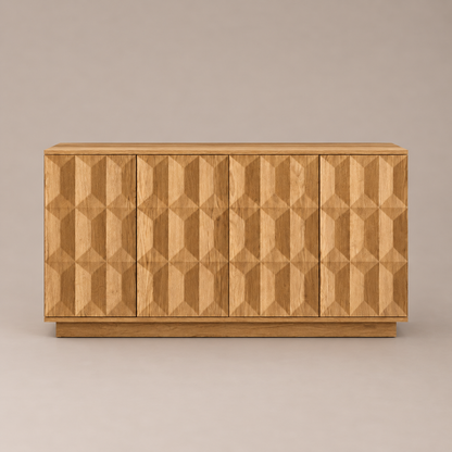 Elle Geometric 4 Door Sideboard | Artistic Design