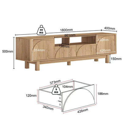 Eden Arch 180cm TV Entertainment Unit | Contemporary Living