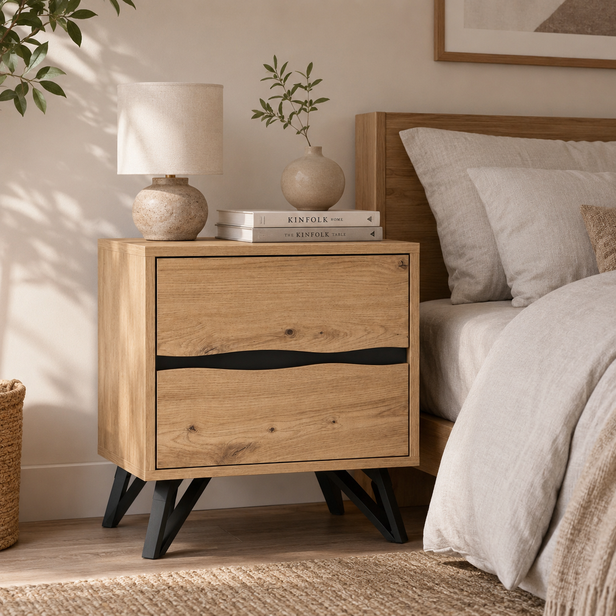 Duo Bedside Table | Functional Bedroom Storage