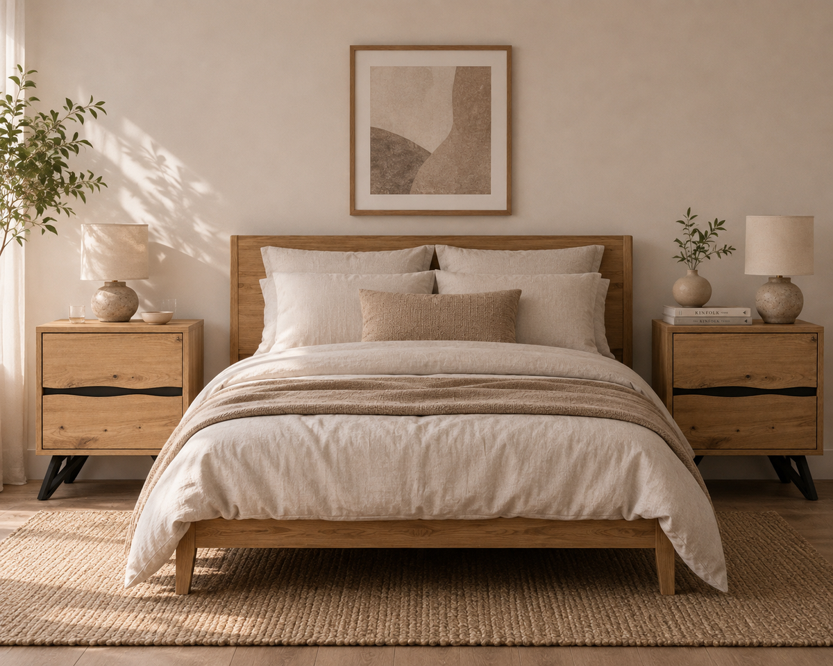 Duo Bedside Table | Functional Bedroom Storage