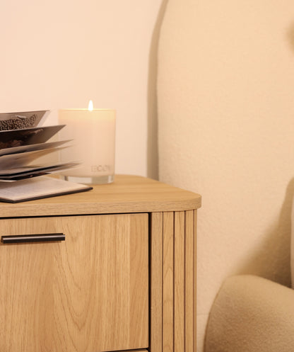 Ayla Fluted Bedside Duo Set – Textured Modern Design