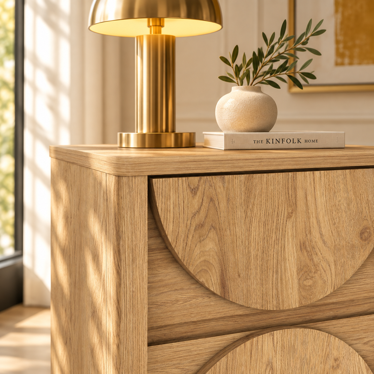 Eden Arched 2-Drawer Bedside Table